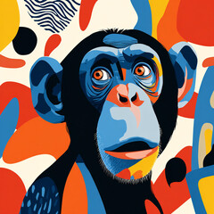 Monkey - A primate with a curious expression