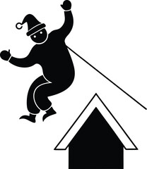 Fototapeta premium vector illustration of a man with a skateboard