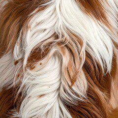 Close-up dog fur texture