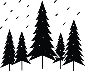 Obraz premium vector illustration of a christmas tree
