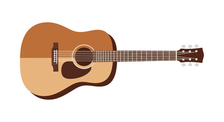 Classic Acoustic Guitar Wooden Body Six Strings.