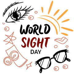 WORLD SIGHT DAY vector illustration