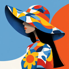 Hat - A head covering with a wide brim