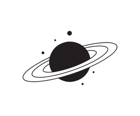 Saturn planet design Outer Space Astronomy Vector Design