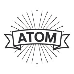 Abstract black and white geometric logo design