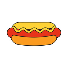 hot dog vector illustration