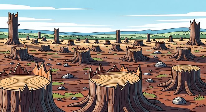 Deforestation landscape. (4)