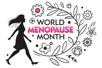 WORLD MENOPAUSE MONTH vector illustration