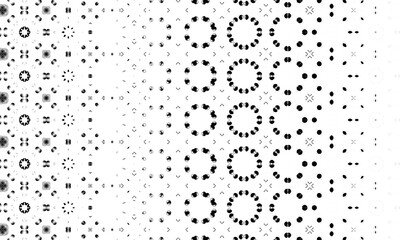 Obraz premium Geometric Dot‑Circle Progression Pattern for Modern Wallpaper, Textiles & Minimalist Decorative Design