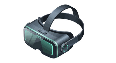 Fototapeta premium Modern Virtual Reality Headset with Adjustable Headband.