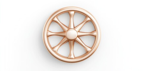 Rose Gold Eight Spoke Wheel Design