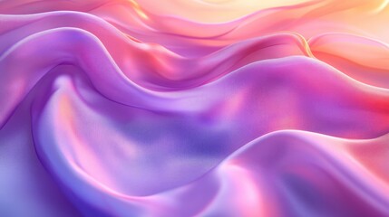 Abstract Purple and Pink Fabric Waves