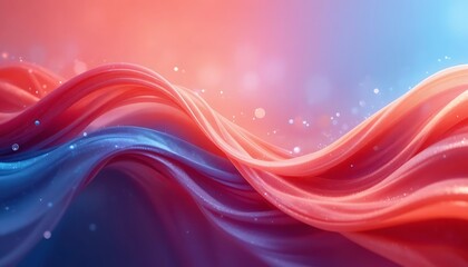 Abstract flowing waves of vibrant red blue and purple colors with subtle light effects