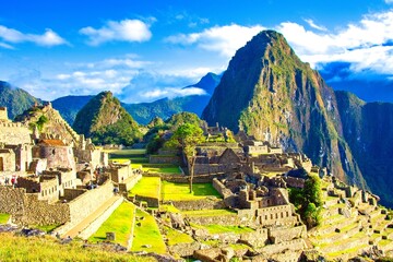 Amazing ancient Machu Picchu, Peru 