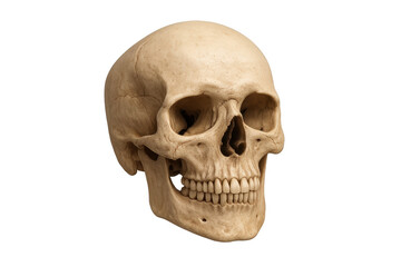 Obraz premium Human skull bone structure on transparent background