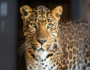 Obraz premium Close-up portrait of a leopard