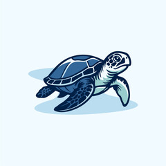 Fototapeta premium sea turtle logo