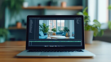 Laptop Editing Video Timeline Software, Post-Production, Filmmaking