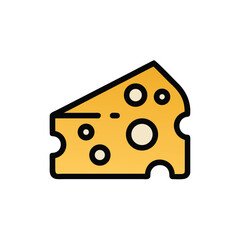 cheese on a white background