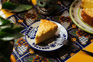 Postre Pay de elote 