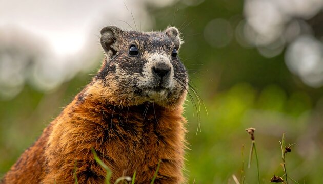 Close-up of a groundhog