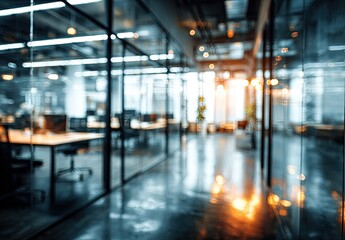 Blurred modern office interior (3)