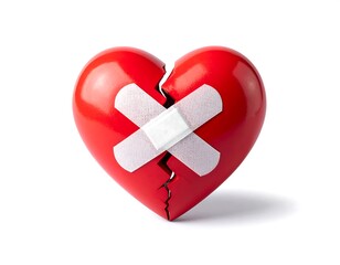Broken heart with band-aids (1)