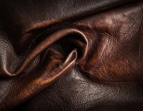 Brown leather texture