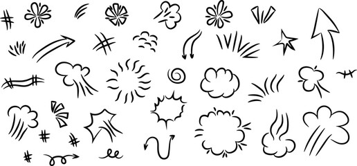 Explosion silhouette, bursting round explosions, black cloud silhouette, explosive bomb effect, power burst, dust explosion, bomb explosion effect, isolated graphic vector symbols.	