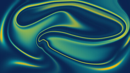 Abstract blue and yellow gradient background with smooth lines