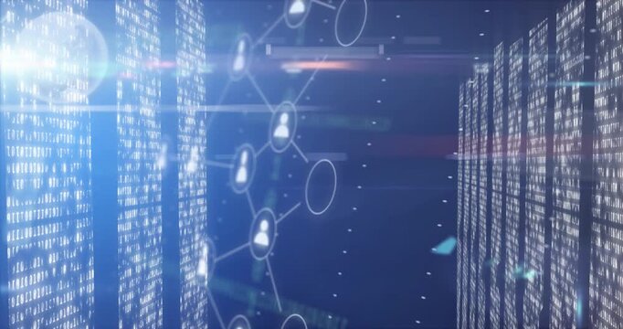 Digital Icons and Data Processing &ndash; Animated Interface and Analytics (Motion Graphic)