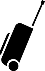 Travel essentials solid icon travel bag icon . luggage, wheels, zipper, lock, suitcase visuals classic travel bag icon sign vector briefcase Solid icon Travel bag and luggage line icon. Suitcase