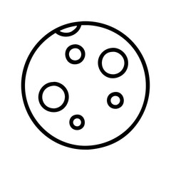 Moon phases clip art vector illustration with craters astronomy space exploration graphic design