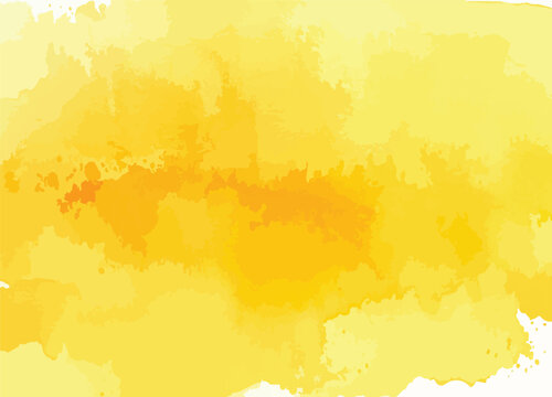 Hand-drawn watercolor gradient in orange yellow hues