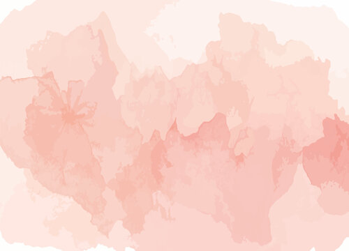 Delicate hand-drawn pink watercolor texture with warm glow