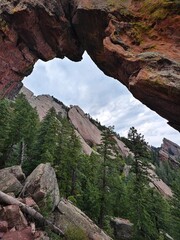 Royal Arch Rock Formation on Chautauqua Trail in Boulder, Colorado &ndash; Scenic Mountain Hike with Natural Stone Arch and Rugged Rocky Mountain Landscape