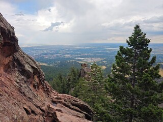Royal Arch Rock Formation on Chautauqua Trail in Boulder, Colorado &ndash; Scenic Mountain Hike with Natural Stone Arch and Rugged Rocky Mountain Landscape