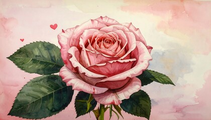 Romantic rose, soft colors