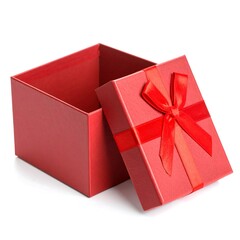 Red gift box open