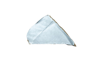 A torn piece of paper featuring a blank surface, ideal for showcasing handwritten notes or sketches. Useful for creative or educational projects requiring empty space.