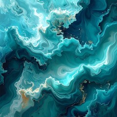 Abstract teal marble texture