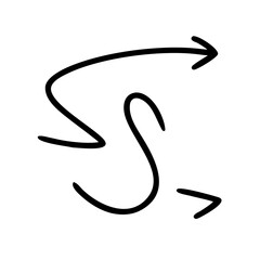 black and white arrows