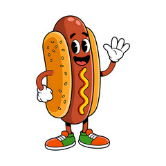 hot dog cartoon character
