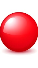 Red glossy sphere