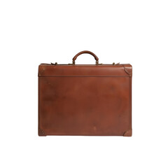 old brown leather briefcase