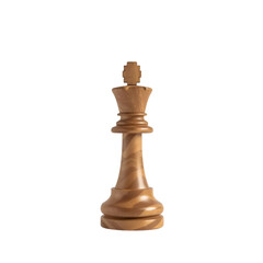 chess pieces on white background