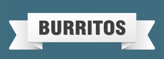 burritos ribbon isolated on transparent background. burritos ribbon
