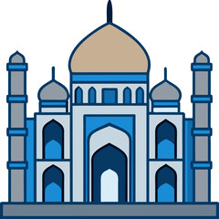 Muslim mosque facade
