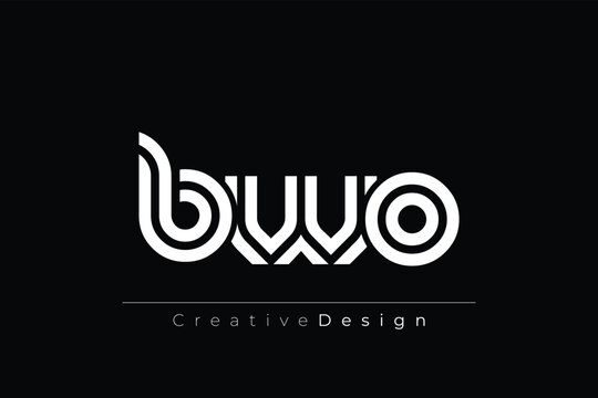 BWO Creative Unique Modern Letter Logo Design. Elegant Monogram Logo Design with Decorative Elements and Typography