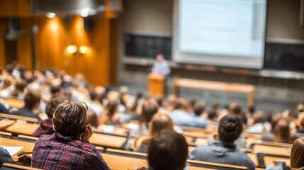lecture hall university classroom education academic conference auditorium student learning seminar presentation